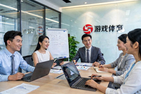 爱游戏体育团队在现代化办公室中讨论工作的场景