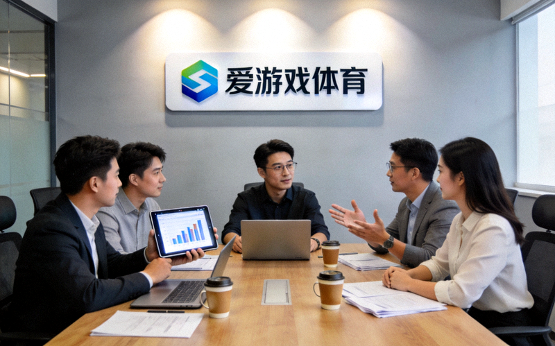 爱游戏体育团队成员在现代化办公室协作讨论的工作场景