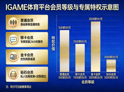 IGAME体育平台会员等级与专属特权示意图