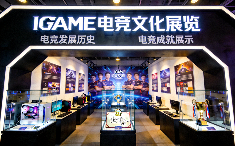 IGAME电竞文化展览活动现场展示电竞发展历史与成就