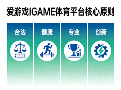 爱游戏IGAME体育平台核心原则图示：合法、健康、专业、创新