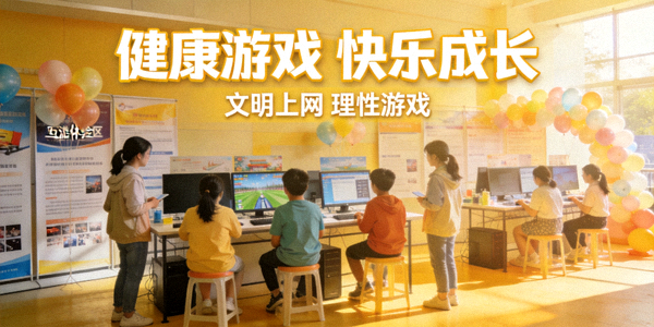倡导健康游戏文化的宣传活动现场，青少年参与正面引导活动
