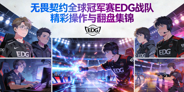 无畏契约全球冠军赛EDG战队精彩操作与翻盘集锦