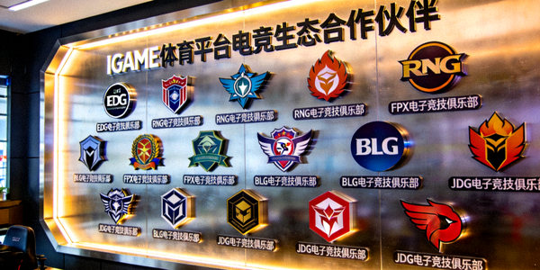 IGAME体育平台电竞生态合作伙伴品牌墙，包含多家知名俱乐部